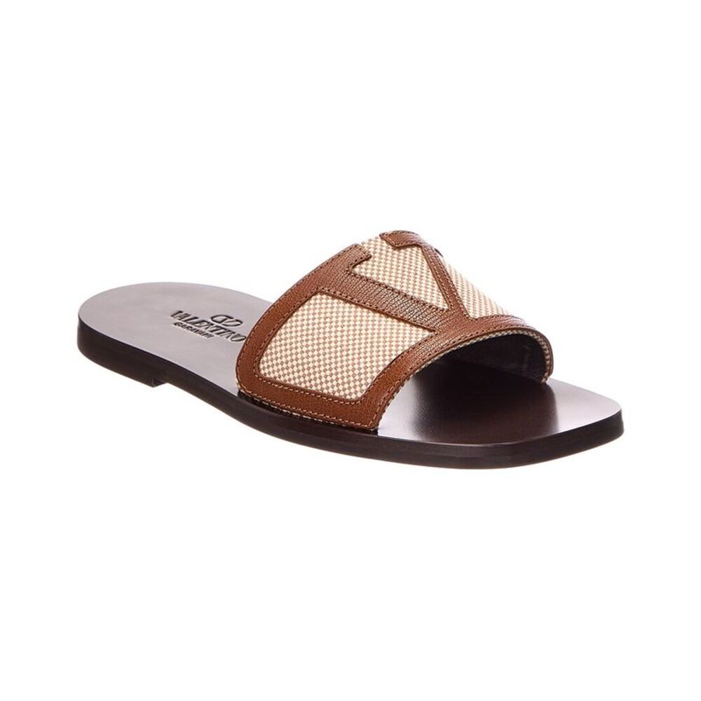 Valentino Leather Sandal, Brown
